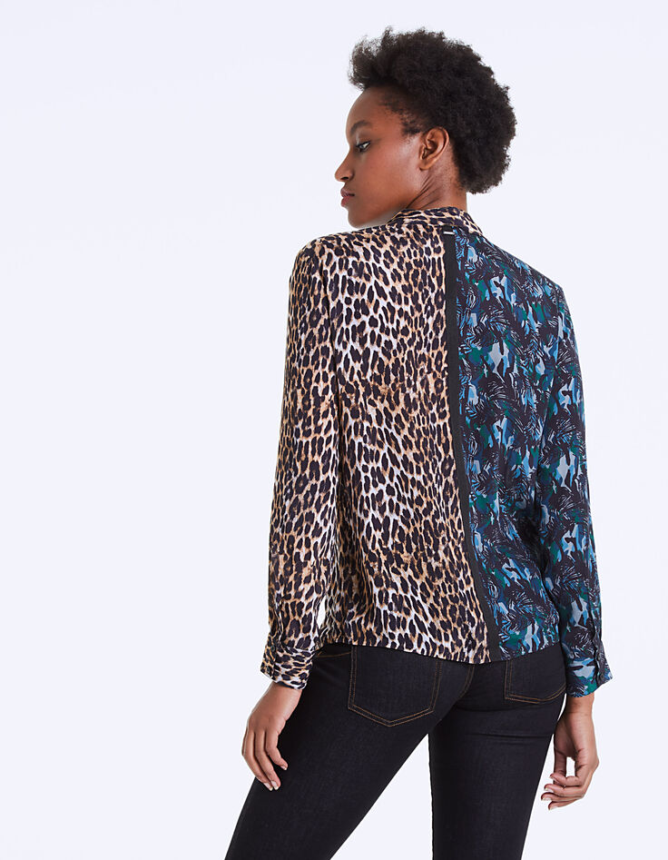 Women’s leopard and jungle print viscose shirt-4