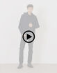 Marineblauwe parka WATERPROOF nylon Heren-9