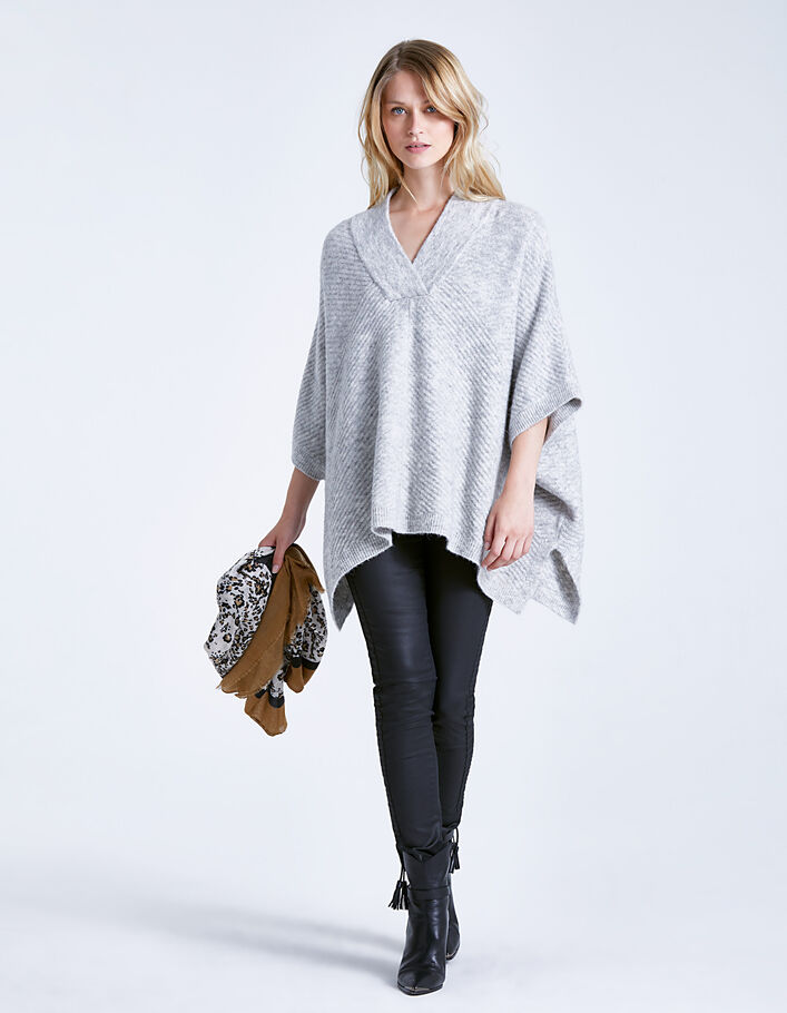 Poncho maille tricot femme - IKKS