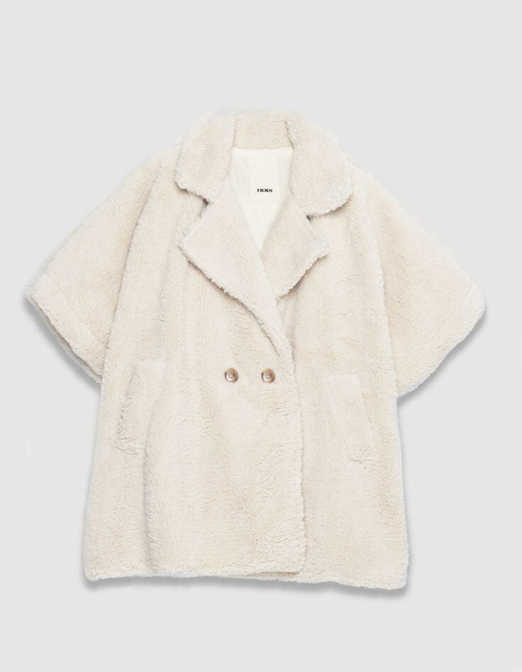 Cape &eacute;crue col tailleur Femme-6