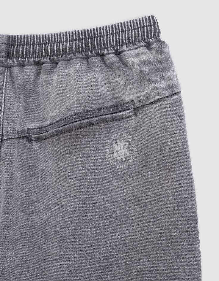 Bermuda LOOSE en jean gris Waterless garçon-9