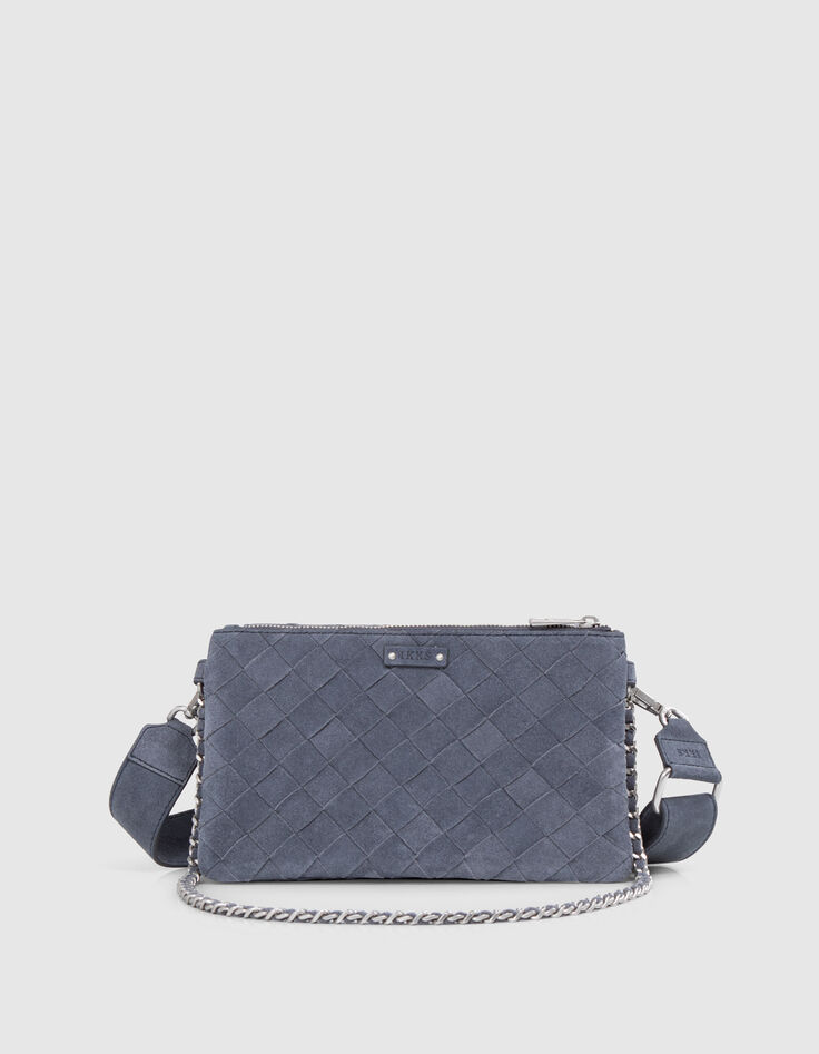 Die 111 MONTEGO BAY blau geflochtenes Veloursleder Damen-3 Die 111 MONTEGO BAY blau geflochtenes Veloursleder Damen-3