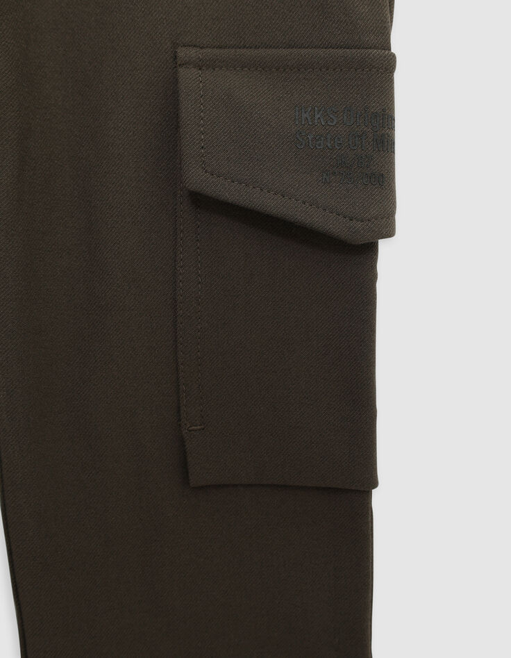 Boy's khaki CHINO battle pants-5