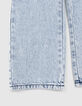 Vaqueros WIDE LEG azules cinturón pañuelo niña-4