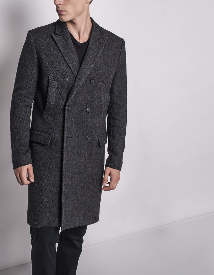 Manteau noir homme-5