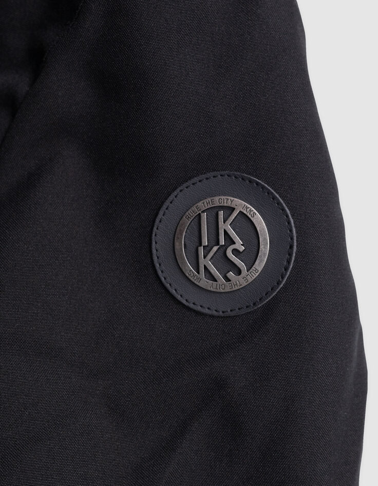 Parka 3 en 1 negra con plumas reversible niño-8 Parka 3 en 1 negra con plumas reversible niño-8