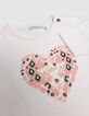Beige visueel t-shirt hartjes-panthers baby meisje-5