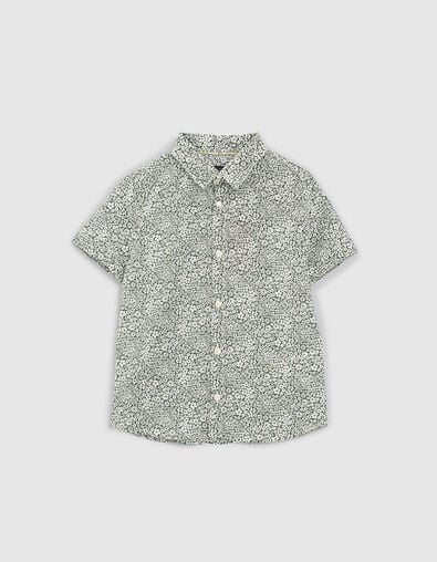 Boys’ lichen flowery Liberty fabric shirt  - IKKS