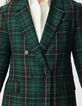 Grüne Damen-Oversize-Jacke Karos-5