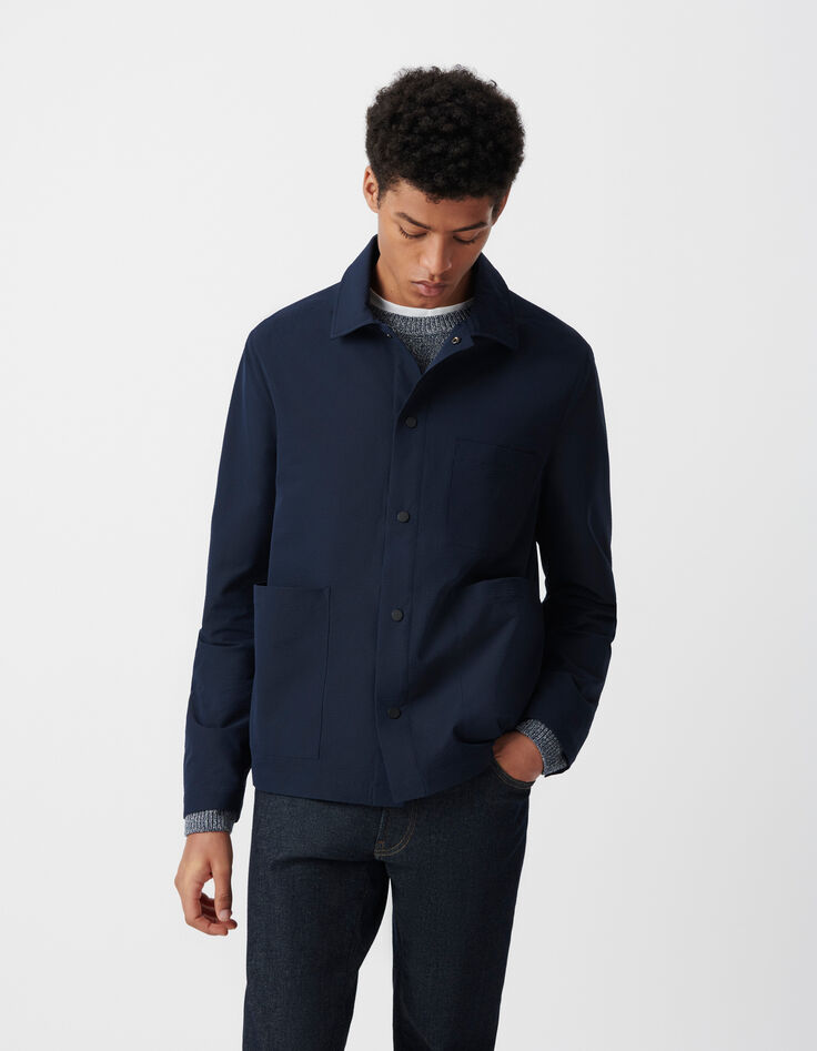 Veste marine seersucker COOLMAX Homme-2