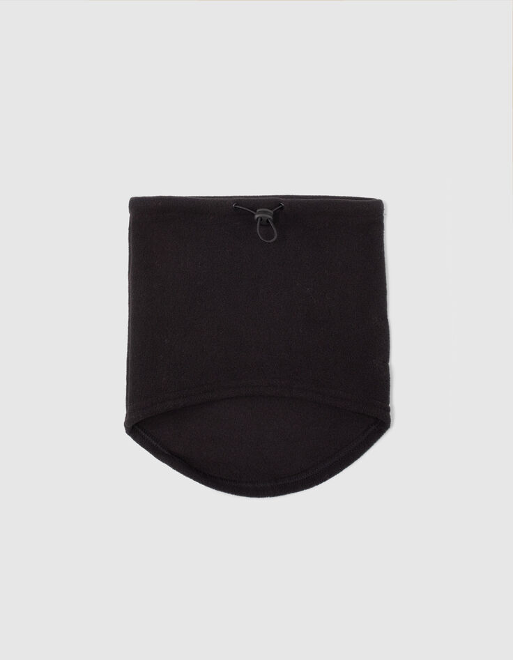 Schwarzer, verstellbarer Jungenfleecesnood-3