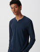 T-shirt encre coton bio à manches longues Homme-5