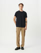 Men’s navy short-sleeved crew neck T-shirt-2