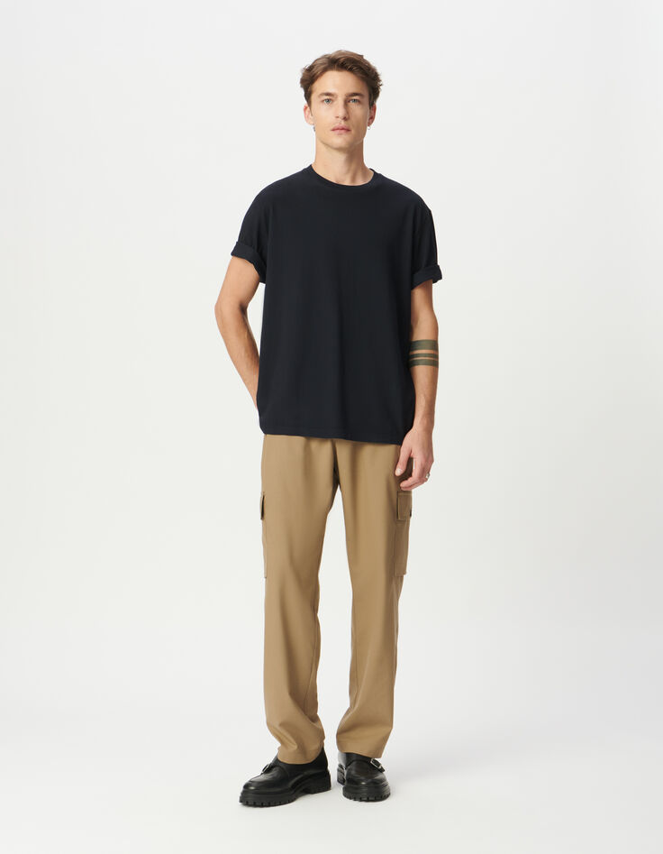 Men’s navy short-sleeved crew neck T-shirt-2
