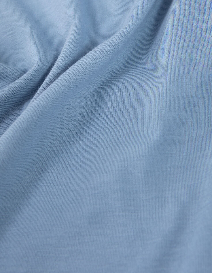 Blauw T-shirt zak met koraalprint jongens-6