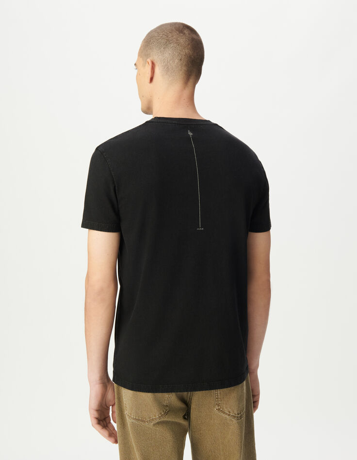 Camiseta manga corta negra mano hombre-4 Camiseta manga corta negra mano hombre-4