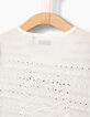 Matrozenshirt gebroken wit, twee stoffen meisjes-6
