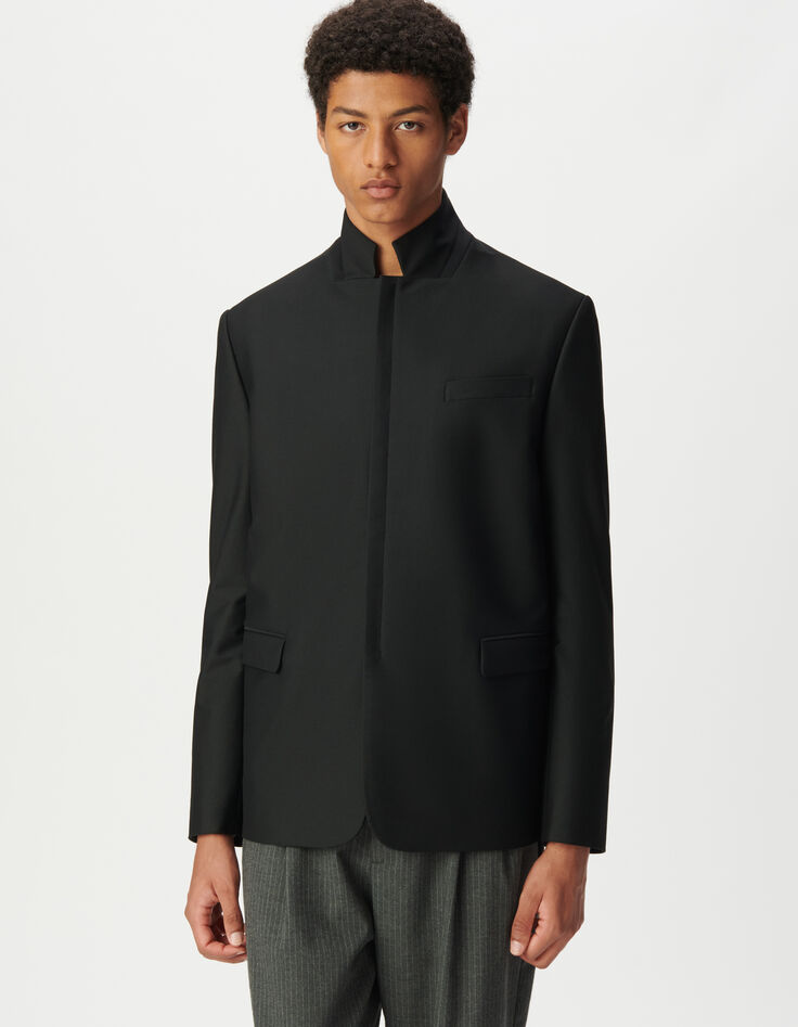 Men’s black ULTRA MOBILITY zipped suit jacket-4 Men’s black ULTRA MOBILITY zipped suit jacket-4