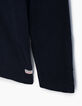 Polo navy con cuello camisero efecto óptico niño -5