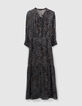 Lange blauwe jurk LENZING™ ECOVERO™ rock-luipaard Dames-5