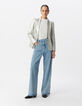 Americana con revestimiento plateado para mujer-2
