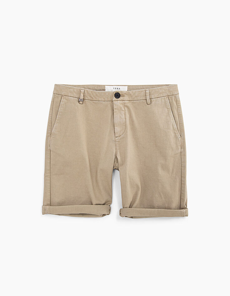 Bermuda chino SLIM beige clair Homme-1