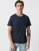 Men’s ink organic cotton Essential crew neck T-shirt-2