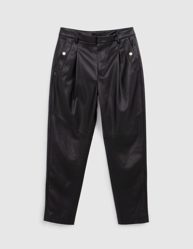 Pantalón de mujer 7/8 rock negro zanahoria-7