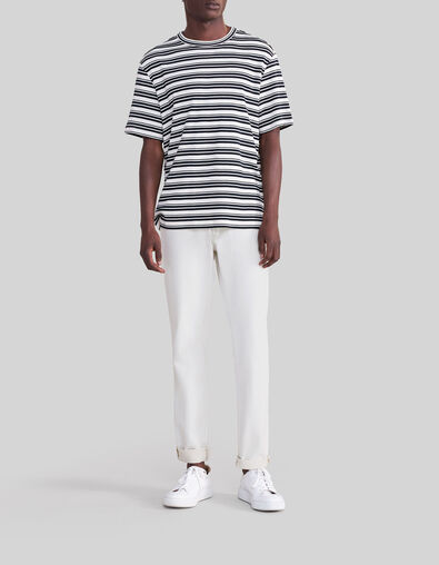 Kreideweißes SLIM-Herrenjeans WATERLESS Jimi - IKKS