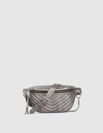 Sac banane 1440 METALLISE matelassé chevron femme - IKKS