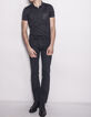 Zwart heren poloshirt-2