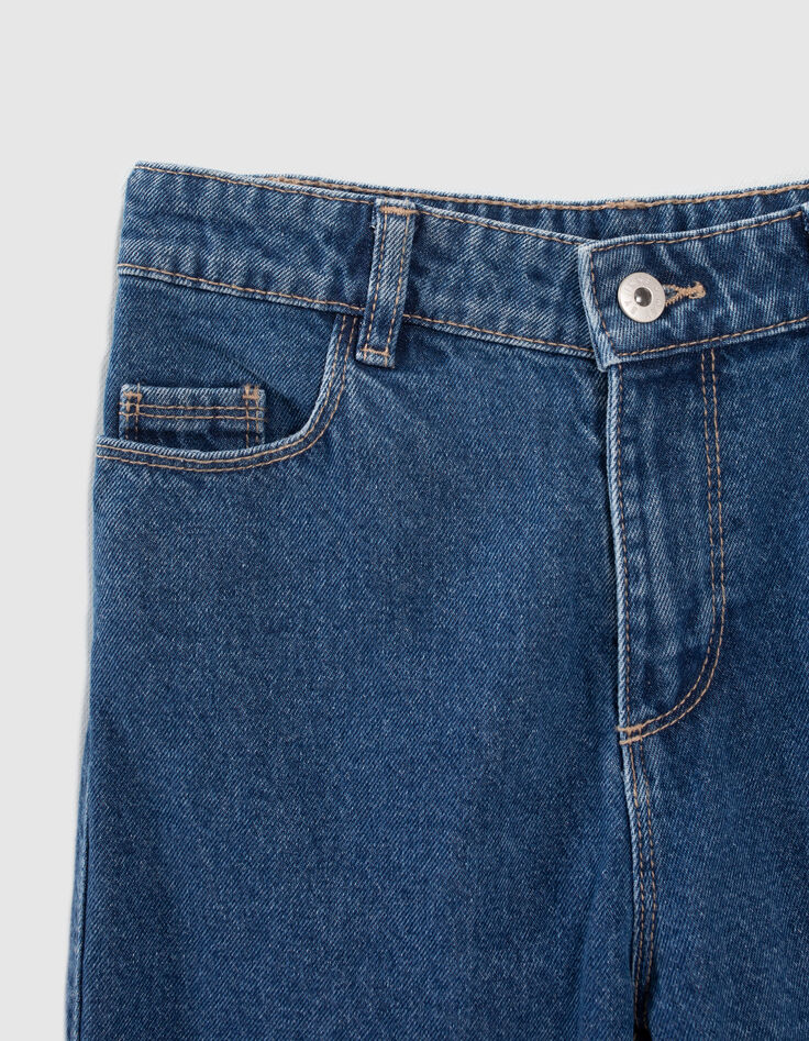 Blauwe STRAIGHT jeans biokatoen meisjes-2