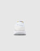 Baskets NEW BALANCE® blanche et rose à plateforme fille-3
