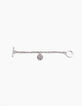 Bracelet chaine médaille squelette femme-4