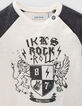 Cremeweißes Shirt mit Wappen für Babyjungen -2