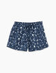 Men’s navy floral print swim shorts-1