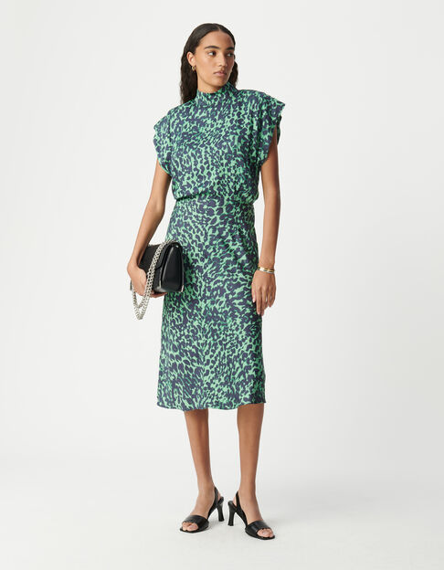 Robe midi LENZING™ ECOVERO™ camouflage Femme - IKKS