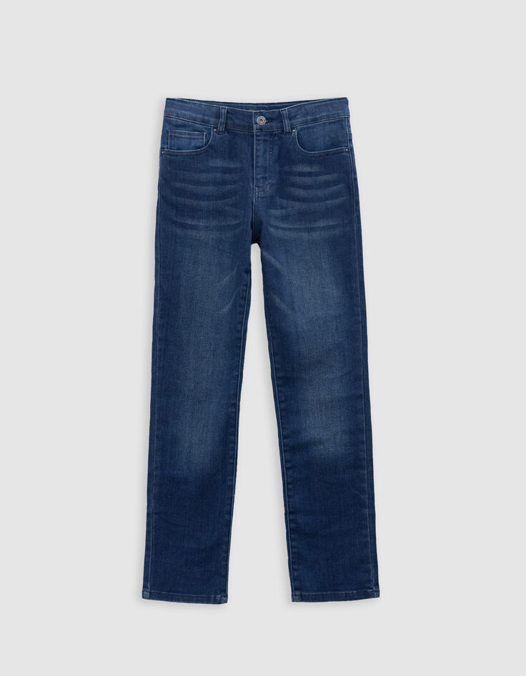 Jean DROIT bleu foncé Waterless garçon-4