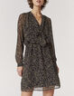 Vestido midi gasa estampado desierto mujer-2