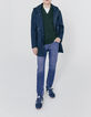 Parka marine à doubles poches Homme-7
