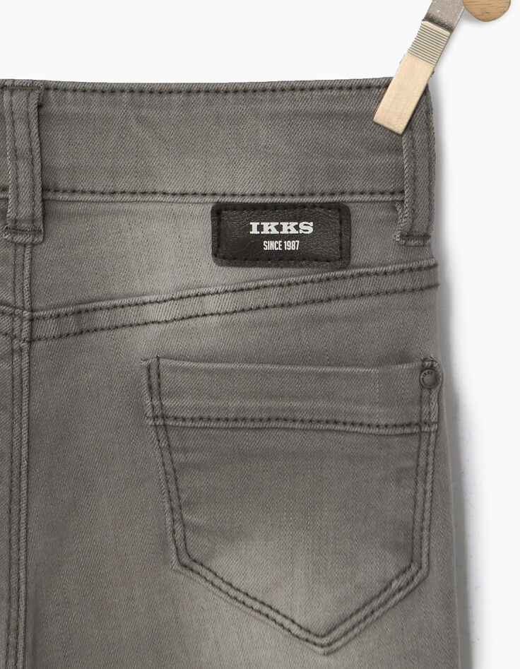 Girls’ grey skinny jeans-4