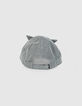 Casquette light grey à visuel lynx bébé garçon -3
