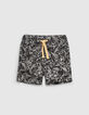 Set beige polo en bio sweatshort babyjongens   -6