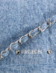 The clutch bag blue denim for girl-6