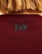Robe longue bordeaux molleton monogramme I.Code-6