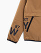 Camel windjack met ritszakken, jongens -4