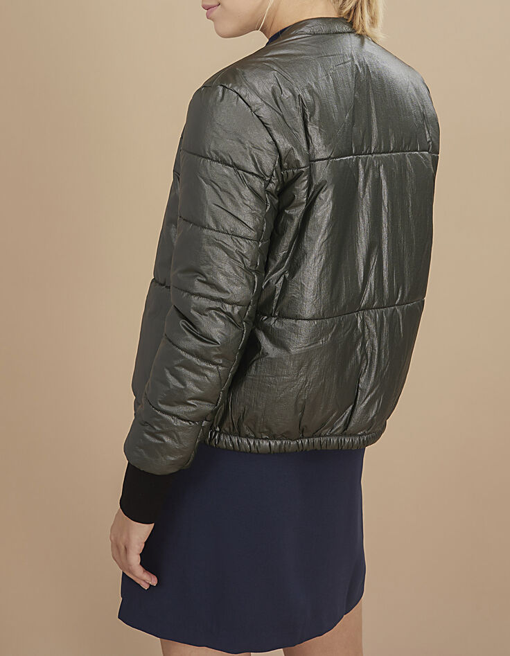 I.Code khaki padded jacket-3