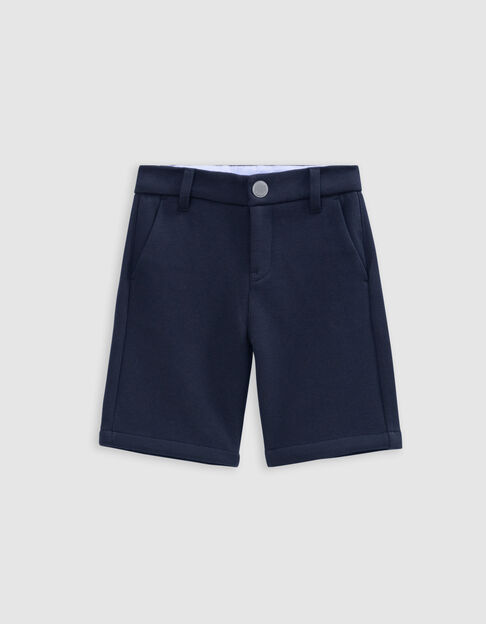 Bermuda marine maille piquée garçon - IKKS
