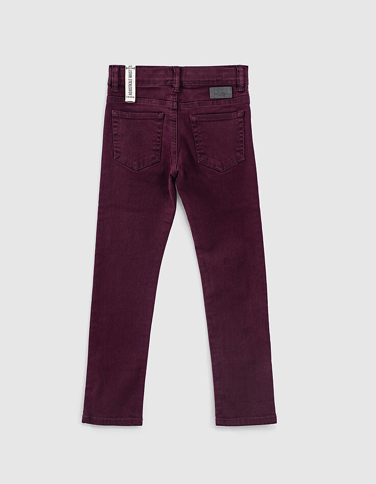 Boys’ dark purple slim jeans-3