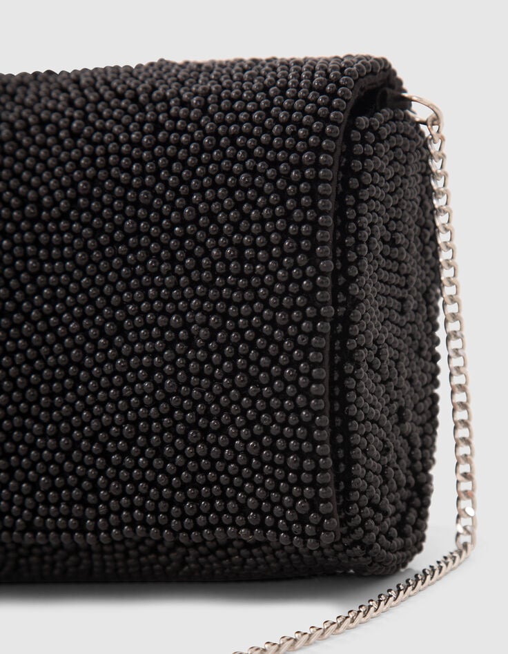 Bolso cuentas negras mujer-5